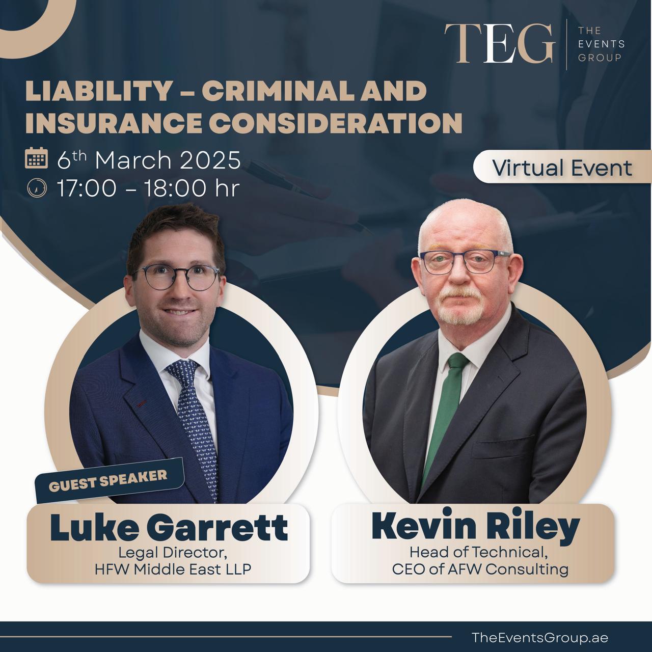 LIABILITY – CRIMINAL AND INSURANCE CONSIDERATION