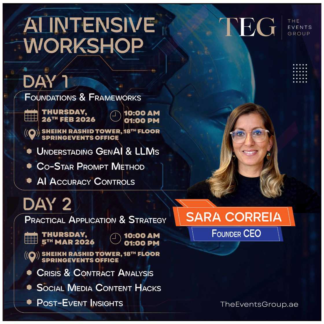 THE AI ADVANTAGE FOR EVENT PROFESSIONALS – PRACTICAL TOOLS TO WORK FASTER, SMARTER & STAY STRATEGIC (DAY 2)